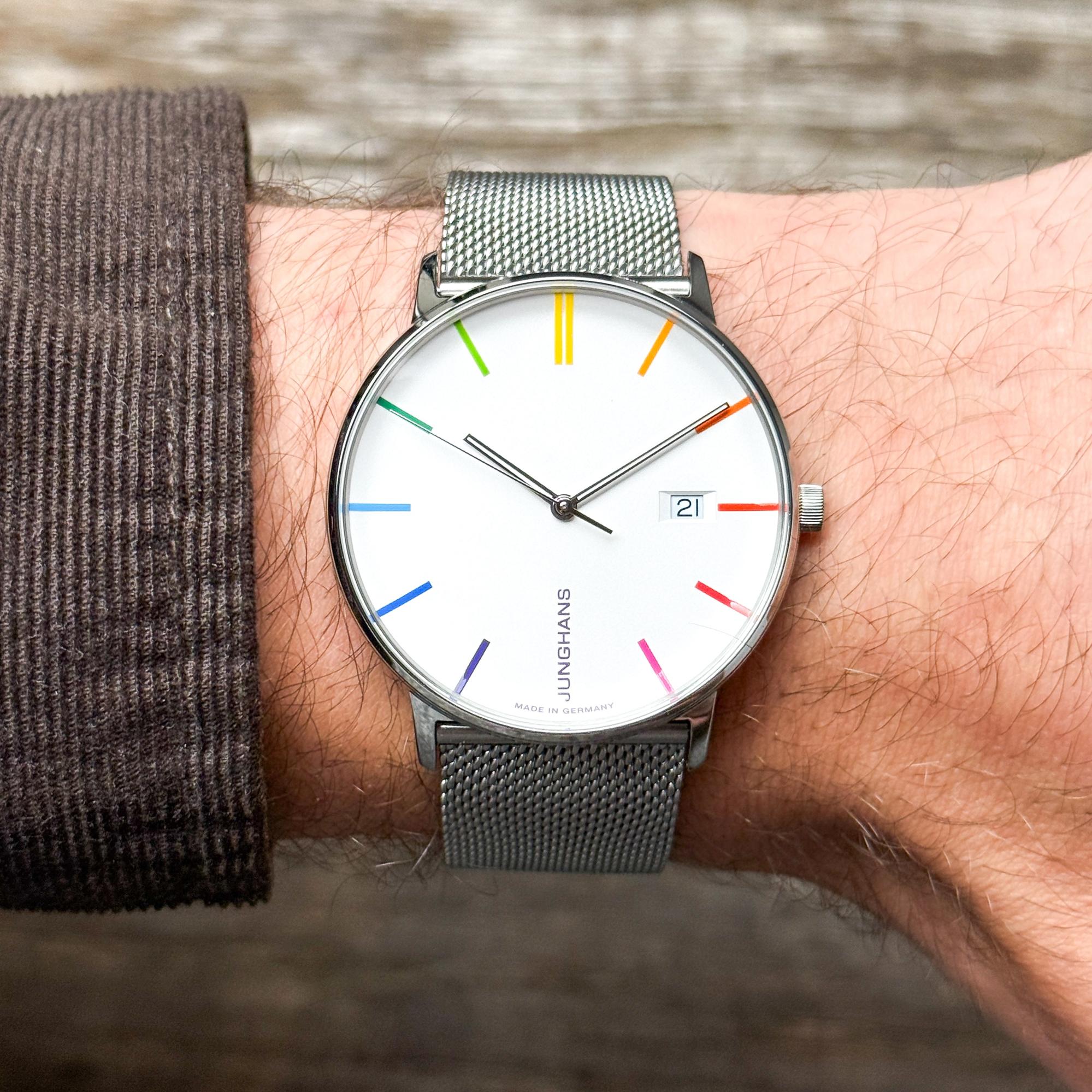 zegarek Junghans 41-458044 srebrny Form - miniatura 7