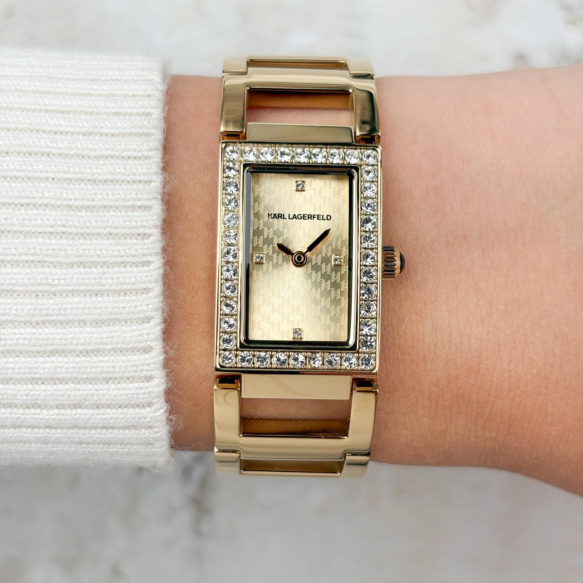 zegarek Karl Lagerfeld R0553103502 złoty Damskie