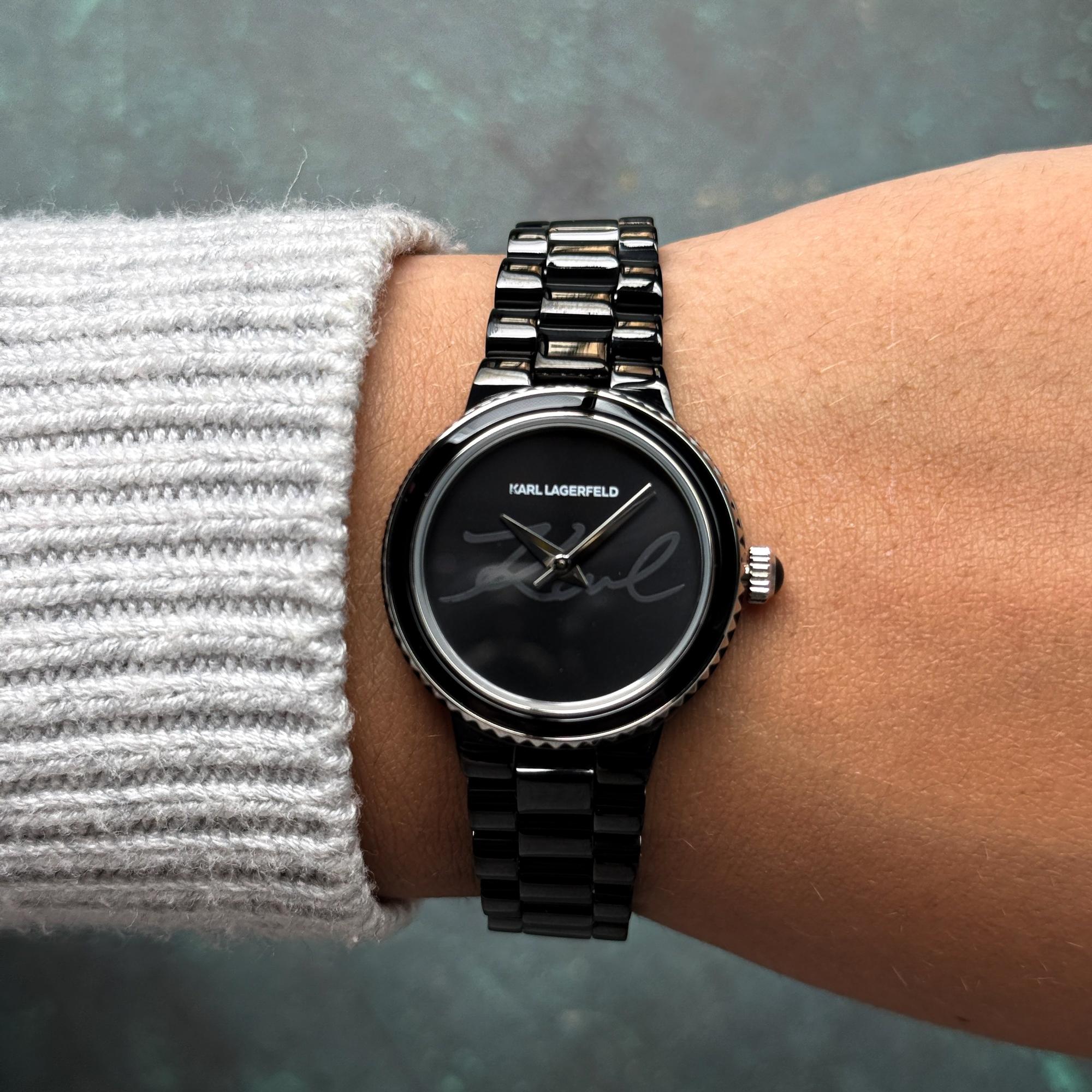 zegarek Karl Lagerfeld R0553104506 czarny Damskie