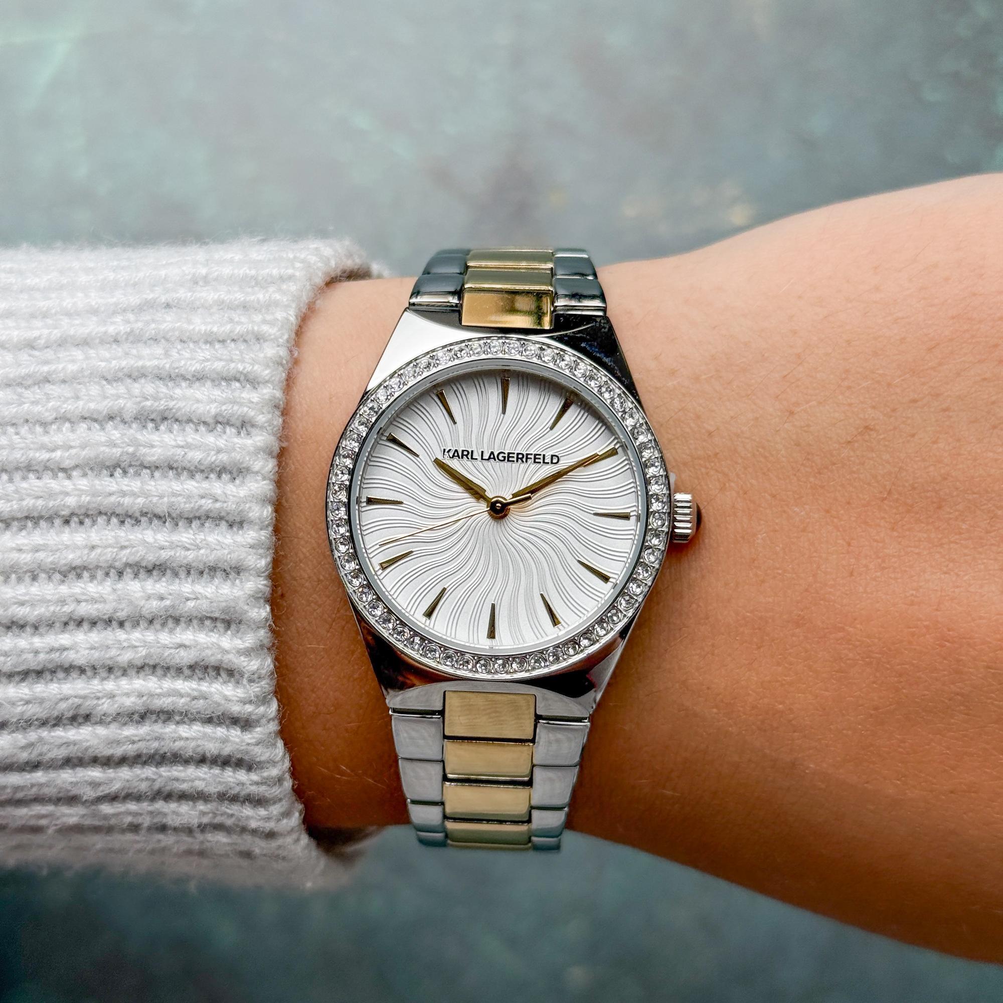 zegarek Karl Lagerfeld R0553105505 srebrny Damskie