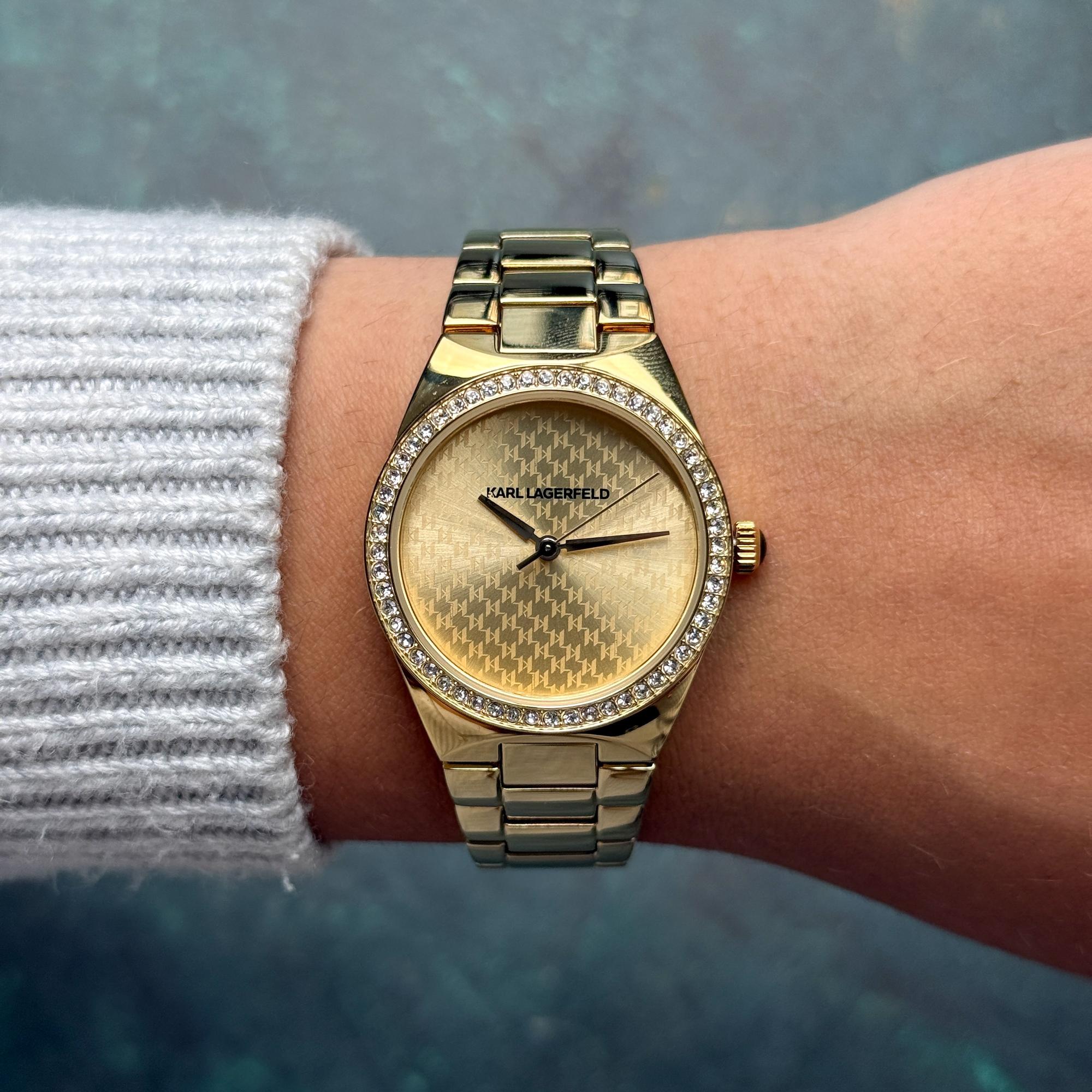 zegarek Karl Lagerfeld R0553105507 złoty Damskie