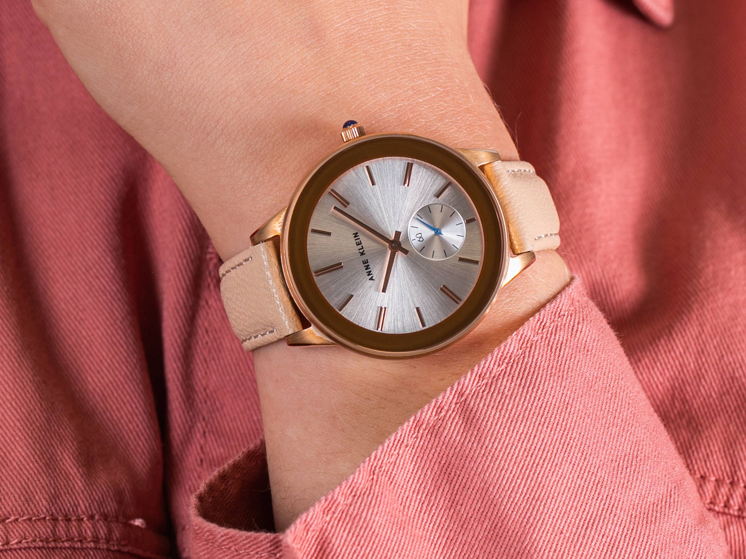 Anne Klein AK-2980RGLP zegarek klasyczny Pasek