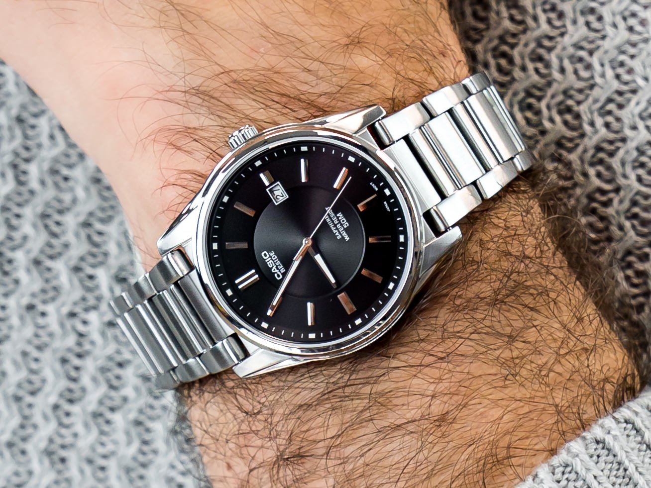 Casio BEM-111D-1AVEF zegarek klasyczny Beside