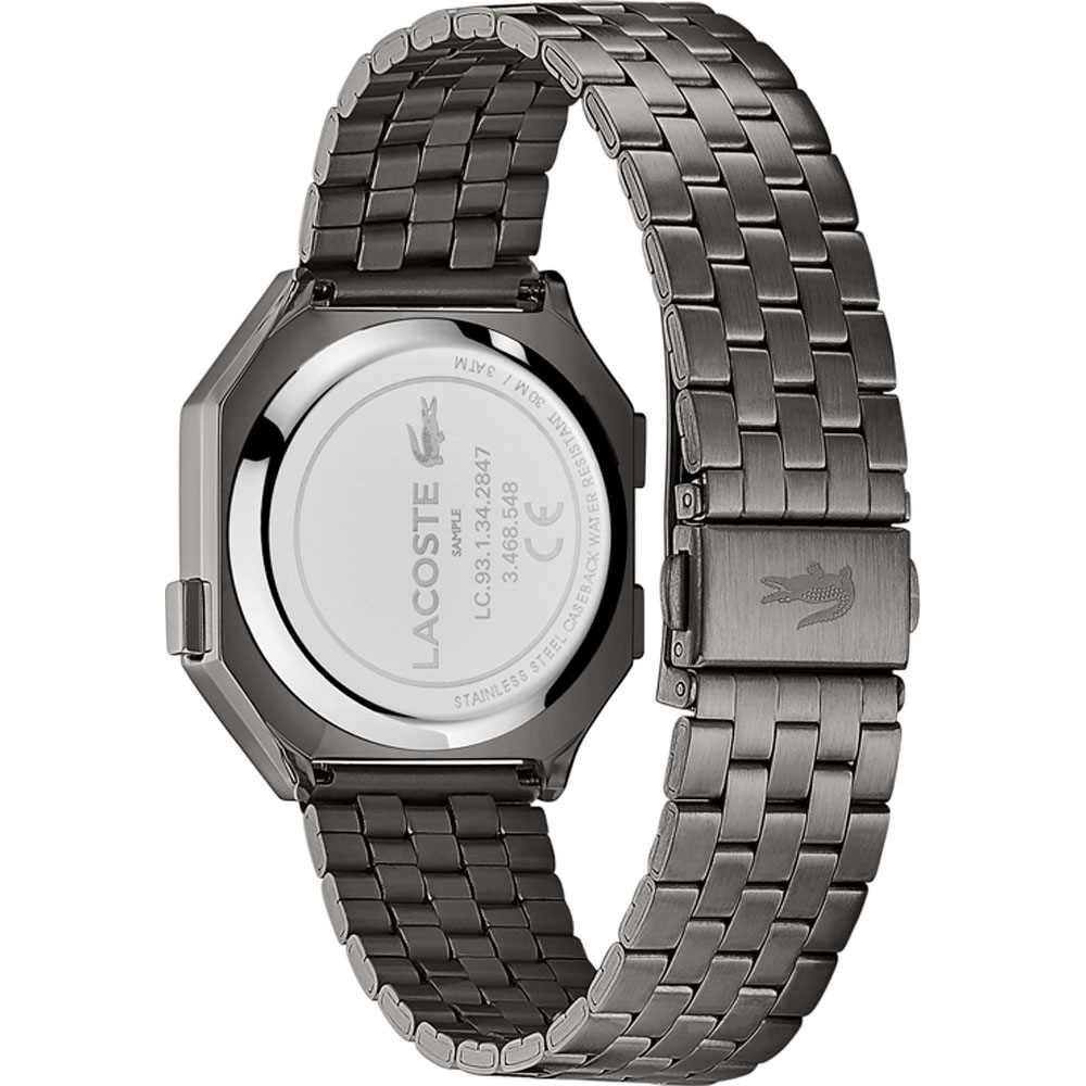 Lacoste 2020134 zegarek szary sportowy Męskie bransoleta - miniatura 6