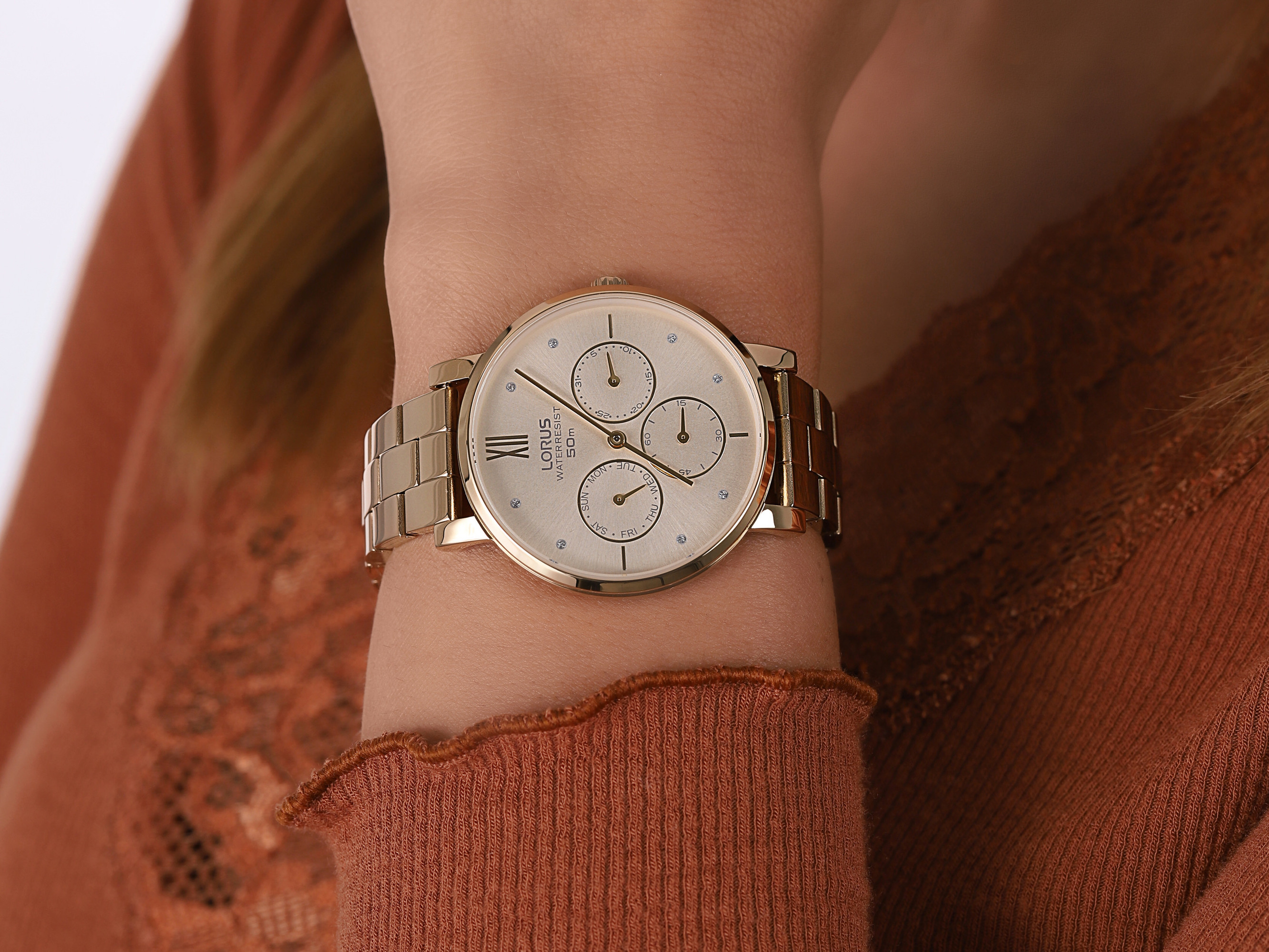 zegarek Lorus RP604DX9 złoty Fashion