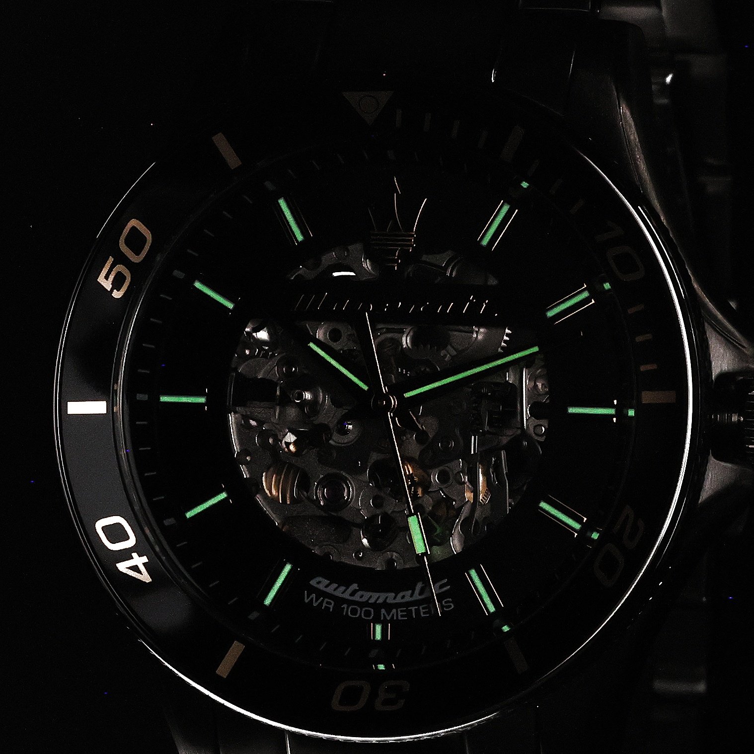 zegarek Maserati R8823140014 Sfida Skeleton Automatic Sfida mineralne - miniatura 5