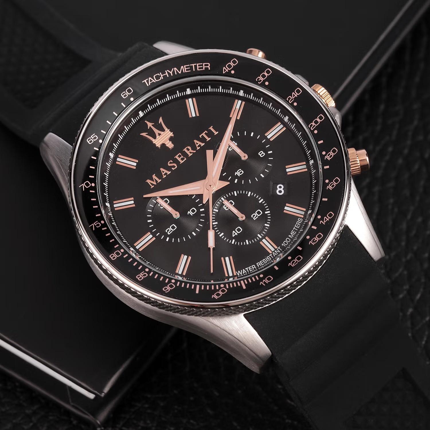 zegarek Maserati R8871640002 srebrny Sfida