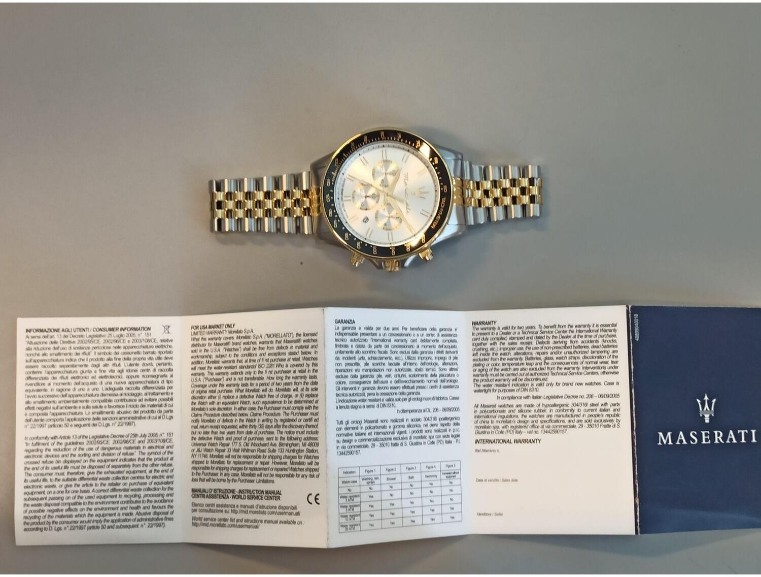 zegarek Maserati R8873640024 Sfida Chronograph Sfida mineralne