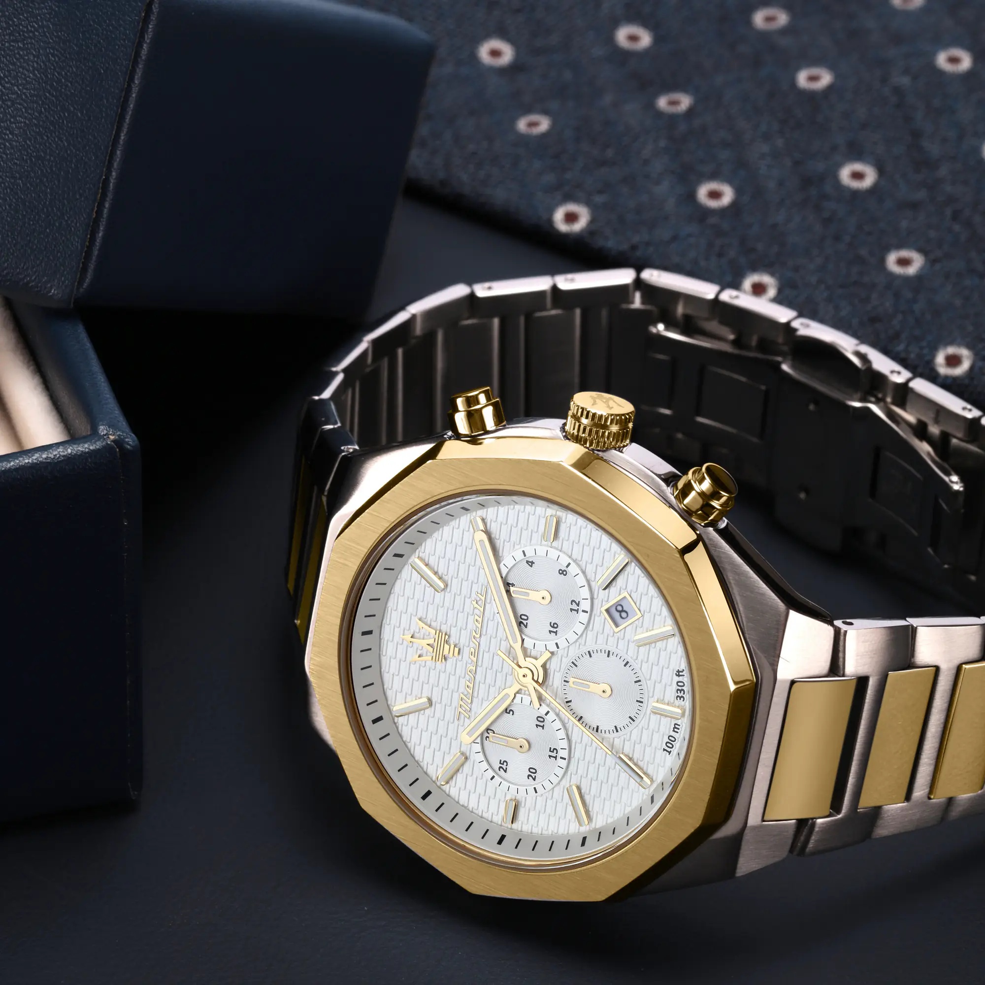 zegarek Maserati R8873642009 STILE męski z chronograf Stile - miniatura 3