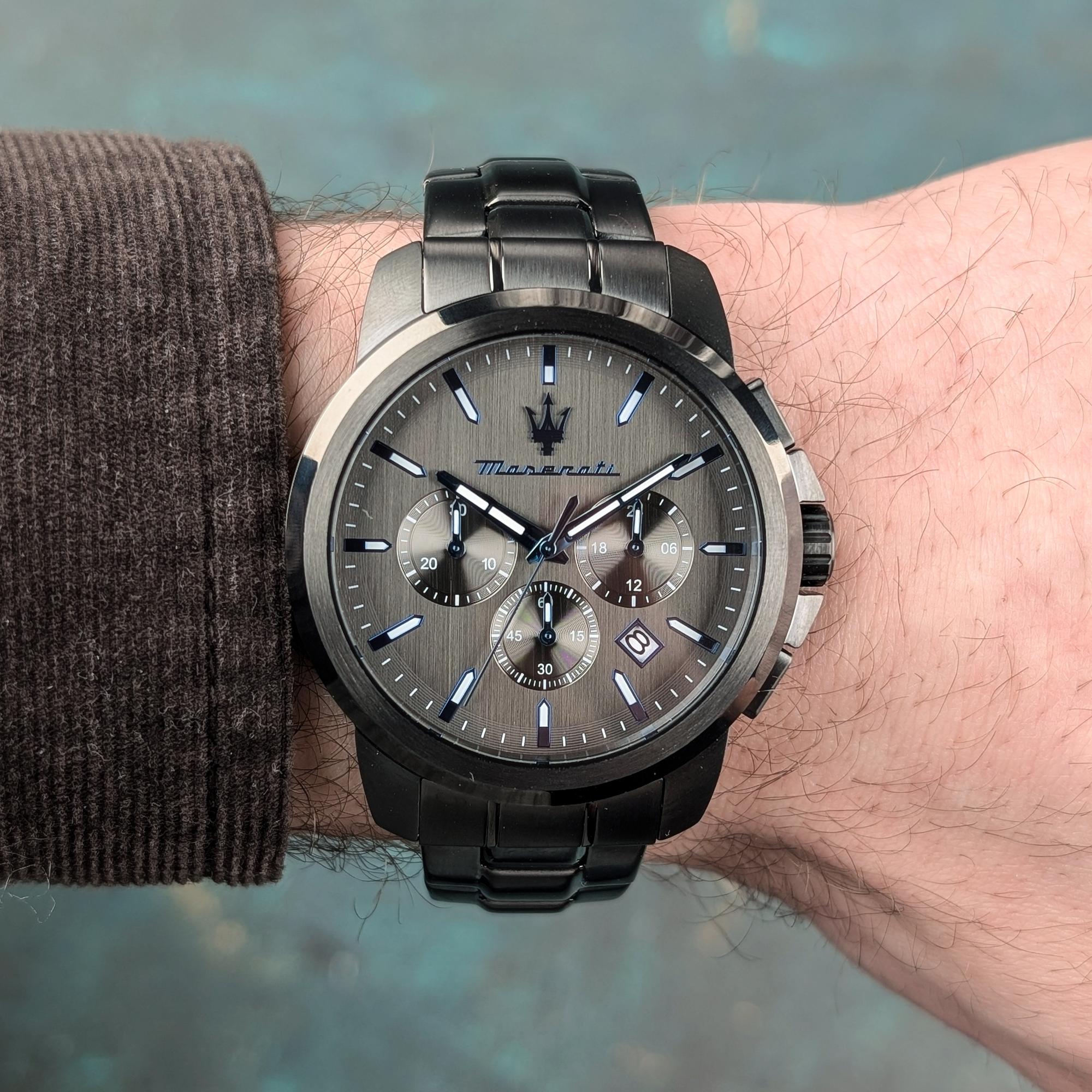zegarek Maserati R8873654004 Dark Edition Chronograph męski z chronograf Dark Edition
