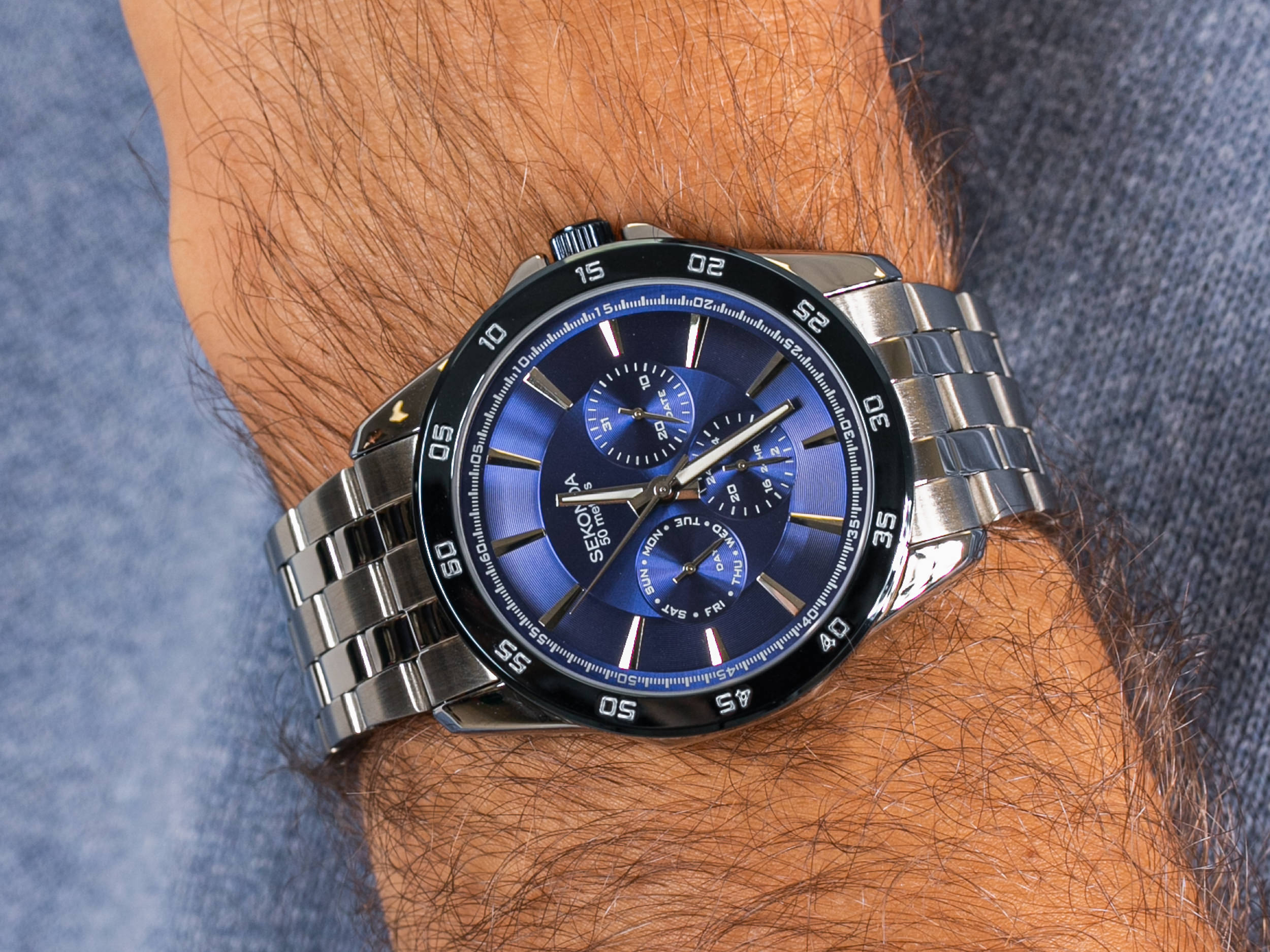 Sekonda SEK.1391 zegarek elegancki Chronograph - miniatura 2