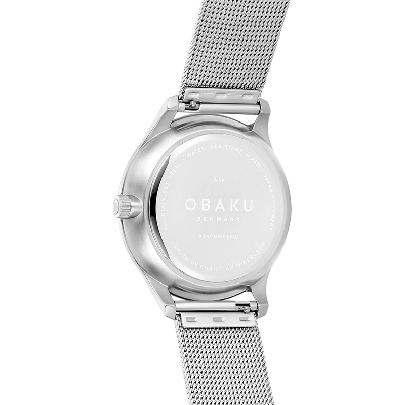 Obaku Denmark V249GMCLMC męski zegarek Slim bransoleta - miniatura 7