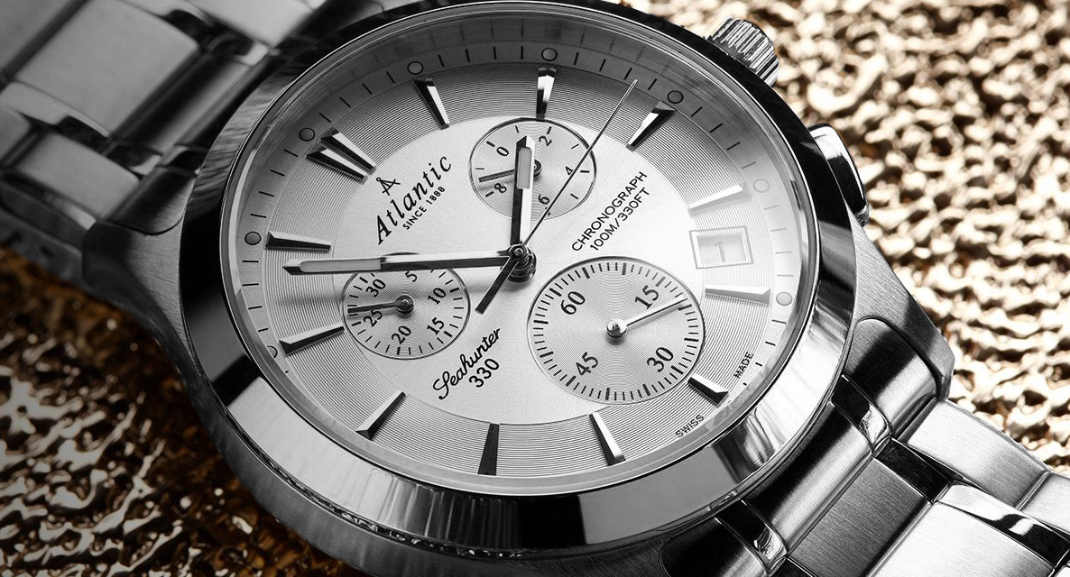 Atlantic 71465.11.21 zegarek szary klasyczny Seahunter bransoleta