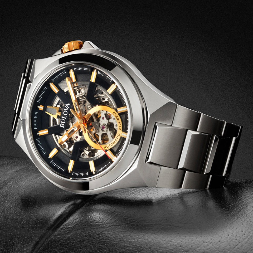 Bulova 98A224 zegarek srebrny elegancki Automatic bransoleta - miniatura 3