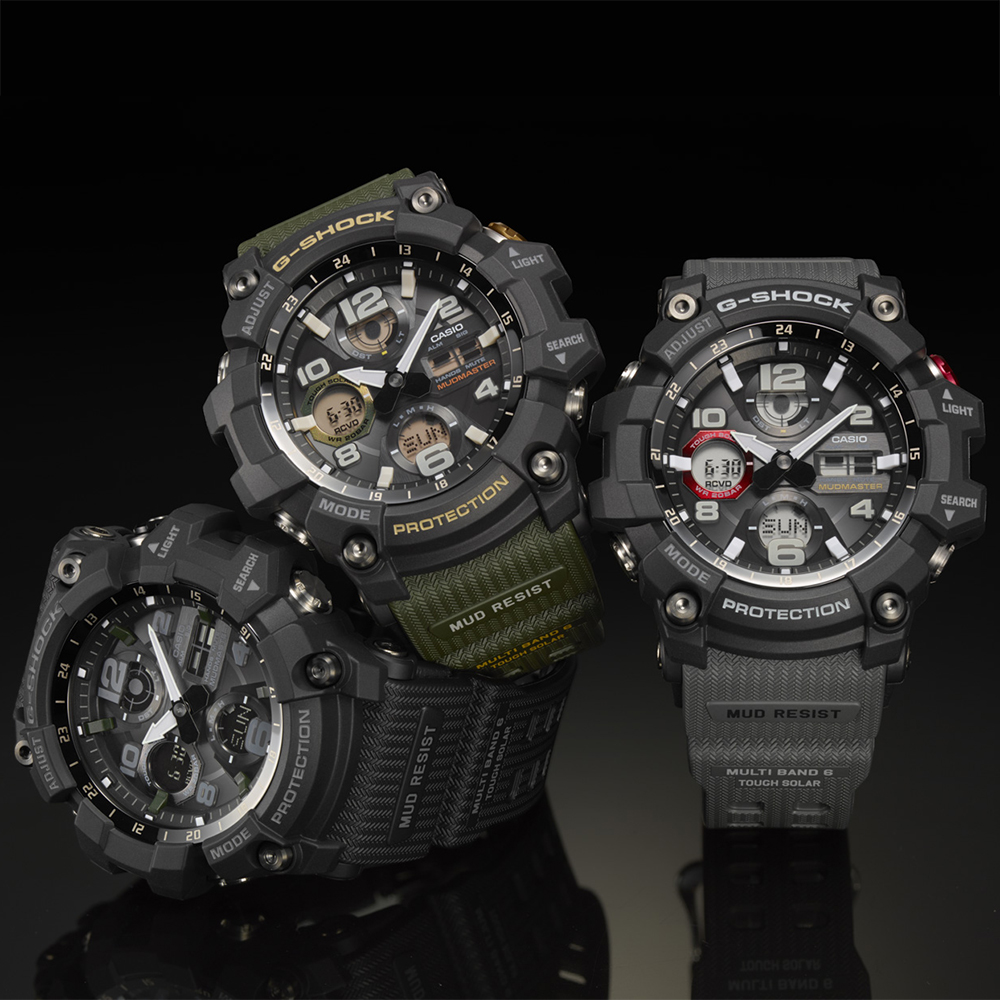 G-Shock GWG-100-1A8ER zegarek czarny sportowy G-SHOCK Master of G pasek