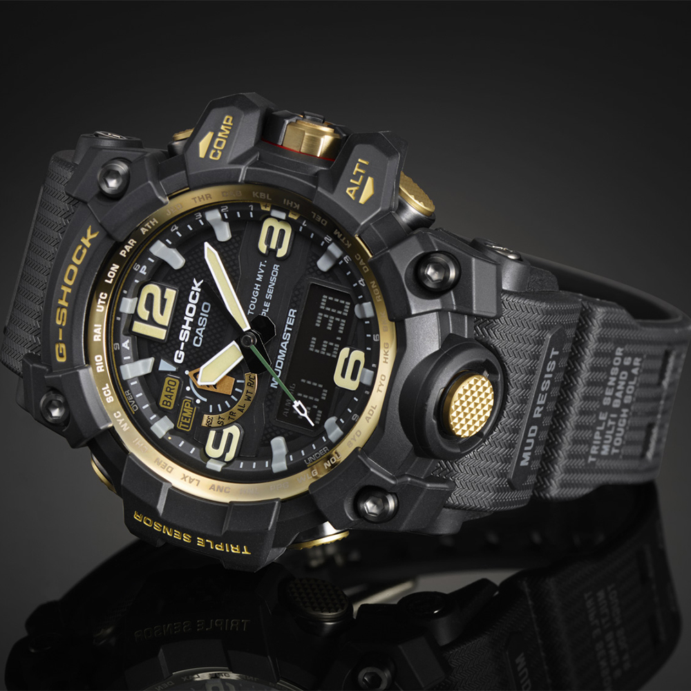 zegarek G-Shock GWG-1000GB-1AER Mudmaster męski z termometr G-SHOCK Master of G