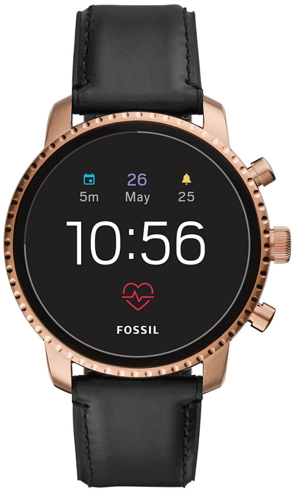 Fossil Smartwatch FTW4017 Fossil Q Gen 4 Smartwatch Explorist HR Black Leather - miniatura 1