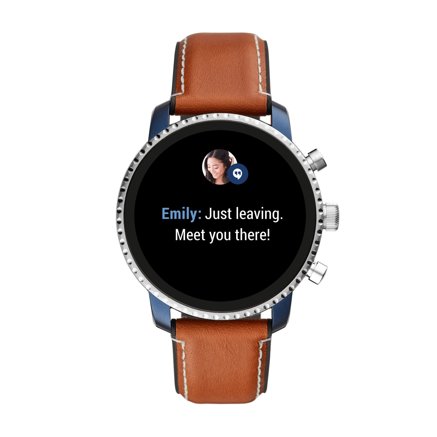 zegarek Fossil Smartwatch FTW4016 kwarcowy męski Fossil Q Gen 4 Smartwatch - Explorist HR Tan Leather - miniatura 5
