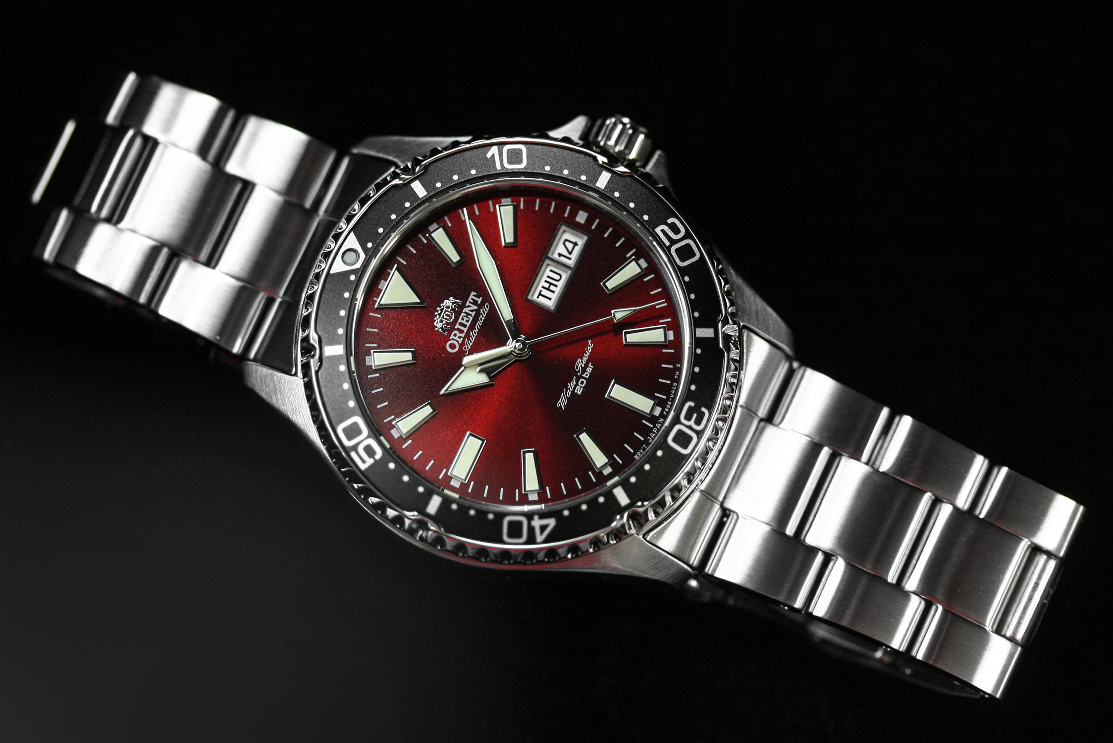 Orient RA-AA0003R19B Kamasu Sports klasyczny zegarek srebrny - miniatura 10