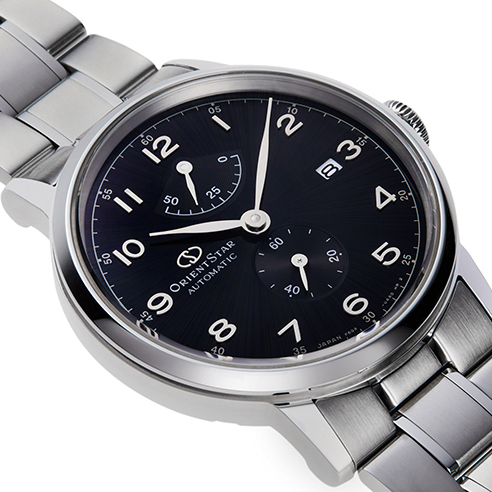 Orient Star RE-AW0001B00B zegarek srebrny klasyczny Classic bransoleta