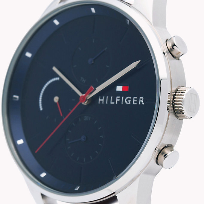 Tommy Hilfiger 1791487 zegarek srebrny fashion/modowy Męskie pasek