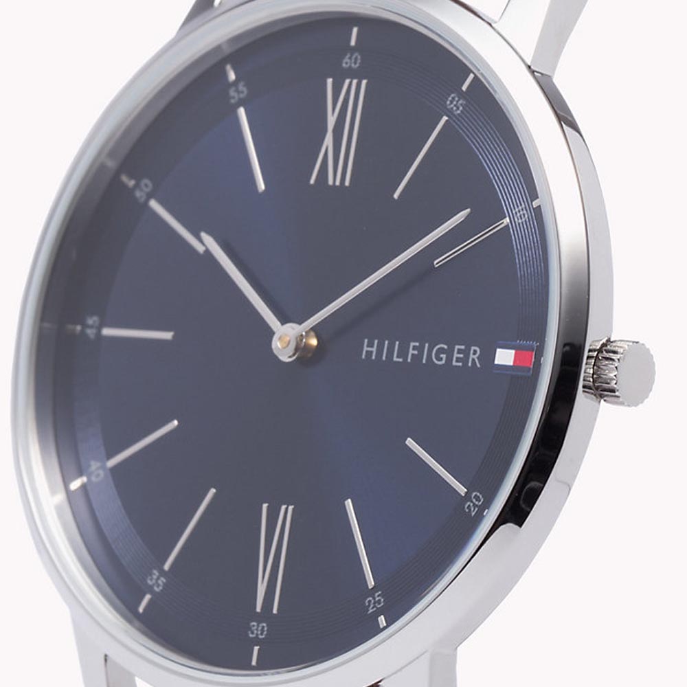 Tommy Hilfiger 1791514 zegarek srebrny klasyczny Męskie pasek