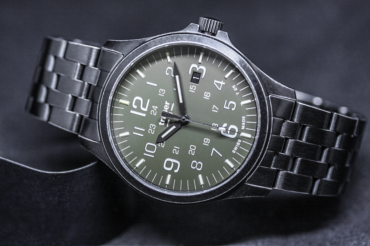 zegarek Traser TS-108738 kwarcowy męski P67 Officer Pro P67 OfficerGun Khaki - miniatura 4