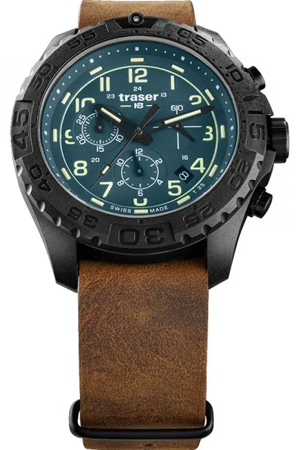 Traser TS-109049 P96 Outdoor Pioneer P96 OdP Evolution Chrono Petrol - zdjęcie 1