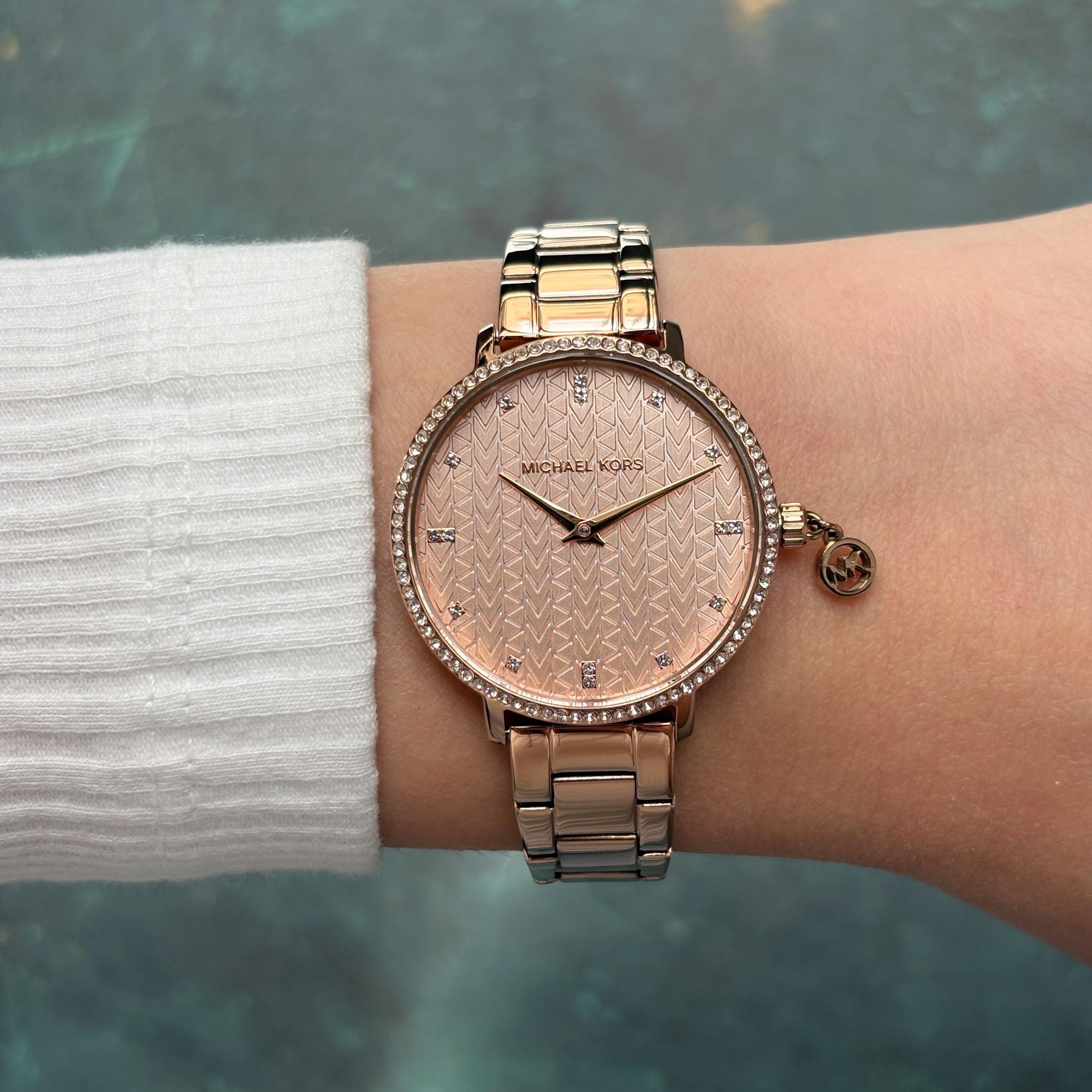 zegarek Michael Kors MK7573 różowe złoto Damskie - miniatura 9