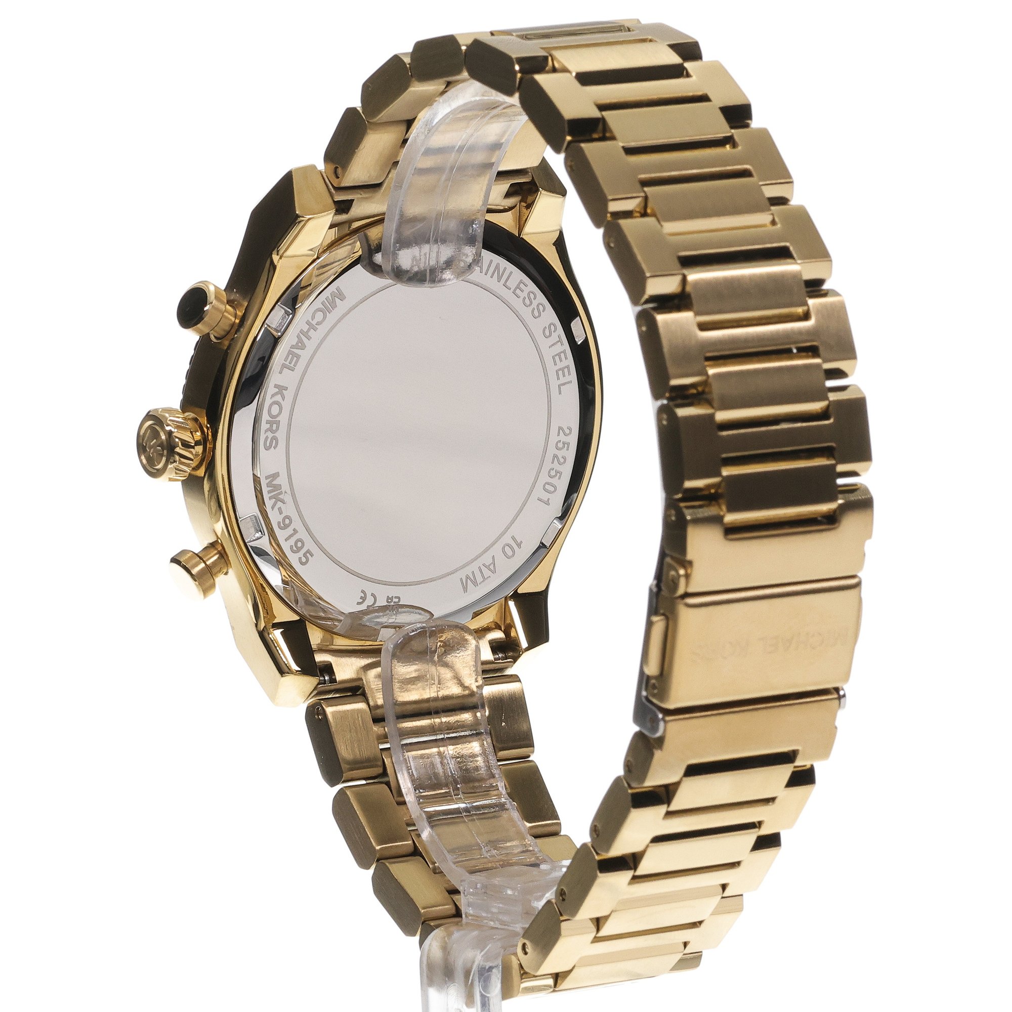 zegarek Michael Kors MK9195 kwarcowy męski Męskie Panorama Gold Stainless Steel 44mm - miniatura 4
