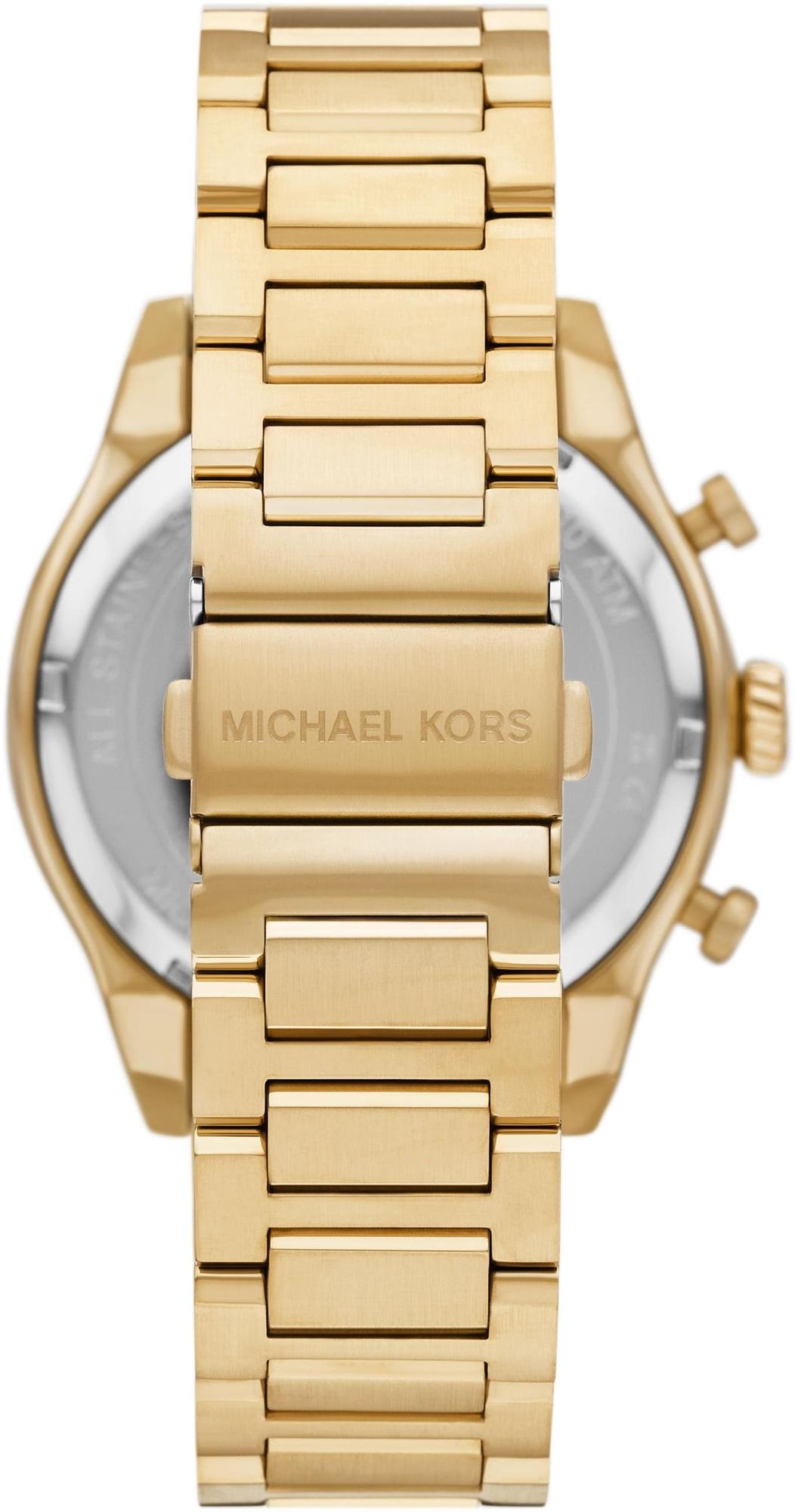zegarek Michael Kors MK9195 kwarcowy męski Męskie Panorama Gold Stainless Steel 44mm - miniatura 6