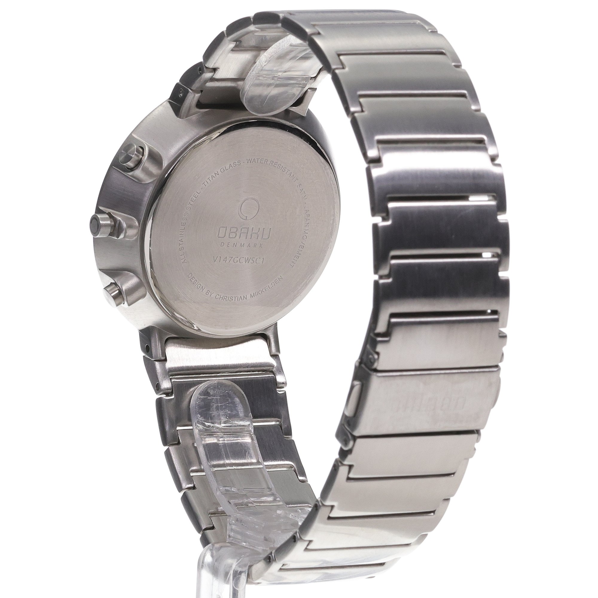 zegarek Obaku Denmark V147GCWSC1 HARMONY męski z chronograf Slim - miniatura 4