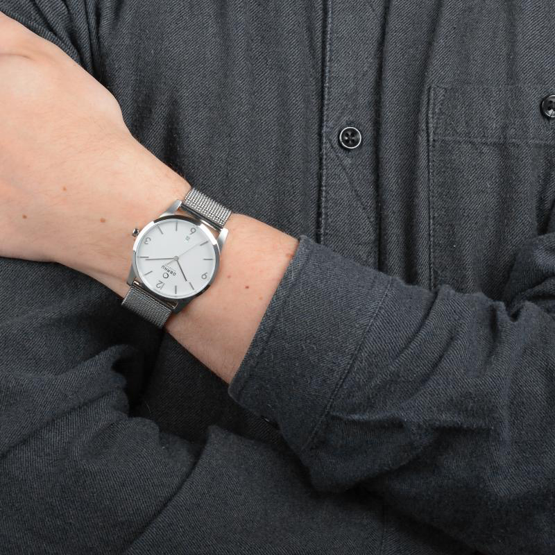 Obaku Denmark V169GDCIMC STEN - STEEL zegarek klasyczny Slim - miniatura 7