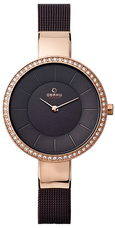 Obaku Denmark V179LEVNMN Slim SOL GLIMT - WALNUT - zdjęcie 1