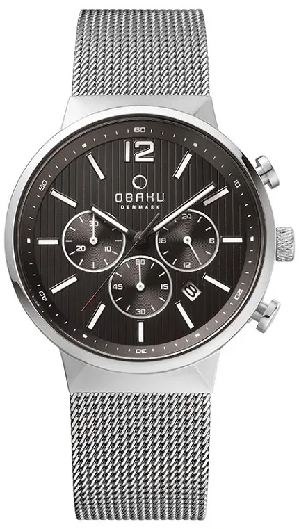 Obaku Denmark V180GCCBMC Slim STORM - ONYX - zdjęcie 1