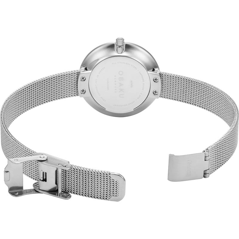 zegarek Obaku Denmark V233LXCIMC kwarcowy damski Slim NOTAT - STEEL - miniatura 3