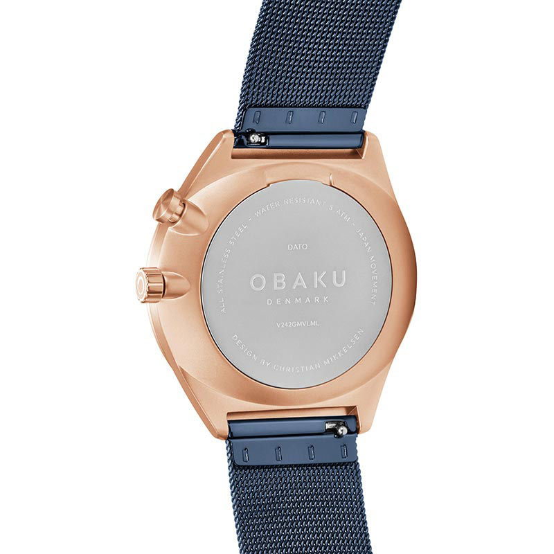 Obaku Denmark V242GMVLML męski zegarek Slim bransoleta