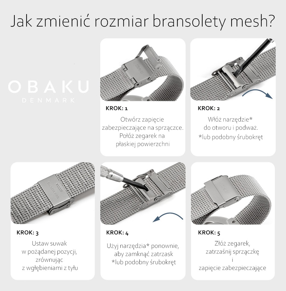zegarek Obaku Denmark V242GMVLML różowe złoto Slim