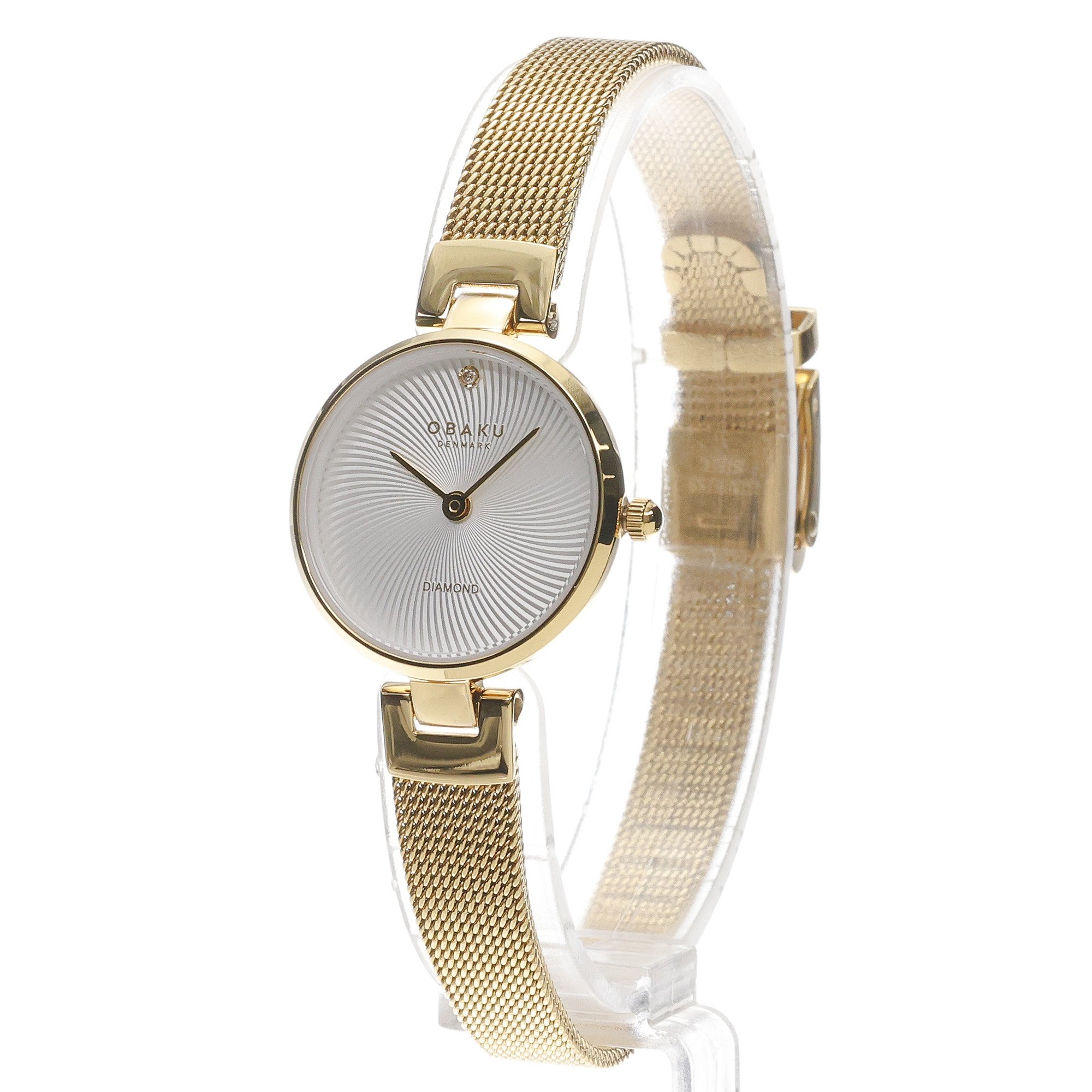 zegarek Obaku Denmark V256SXGIMG kwarcowy damski Damskie DIAMANT PETITE - GOLD