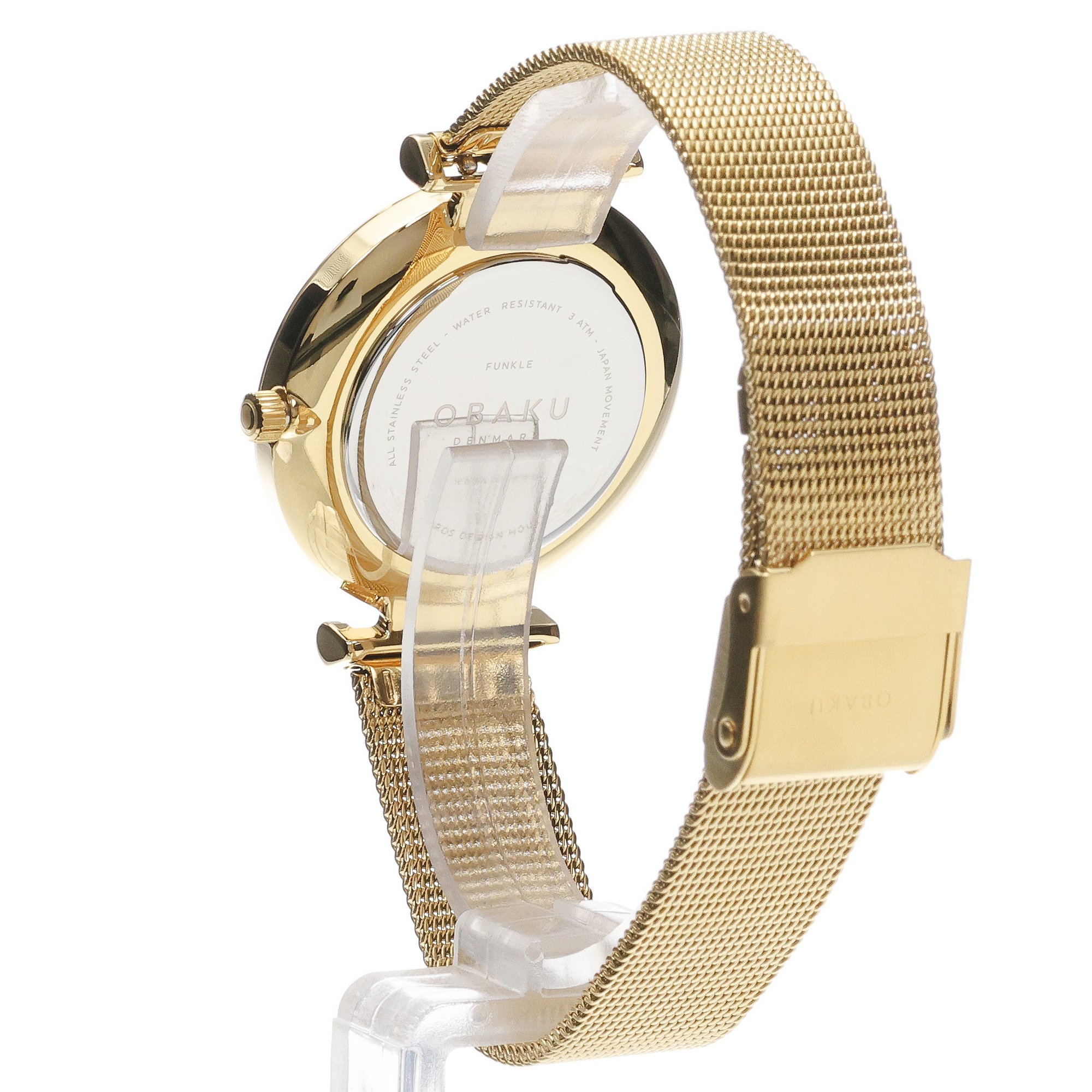 zegarek Obaku Denmark V310LXGWMG kwarcowy damski Damskie Funkle - Gold - miniatura 4