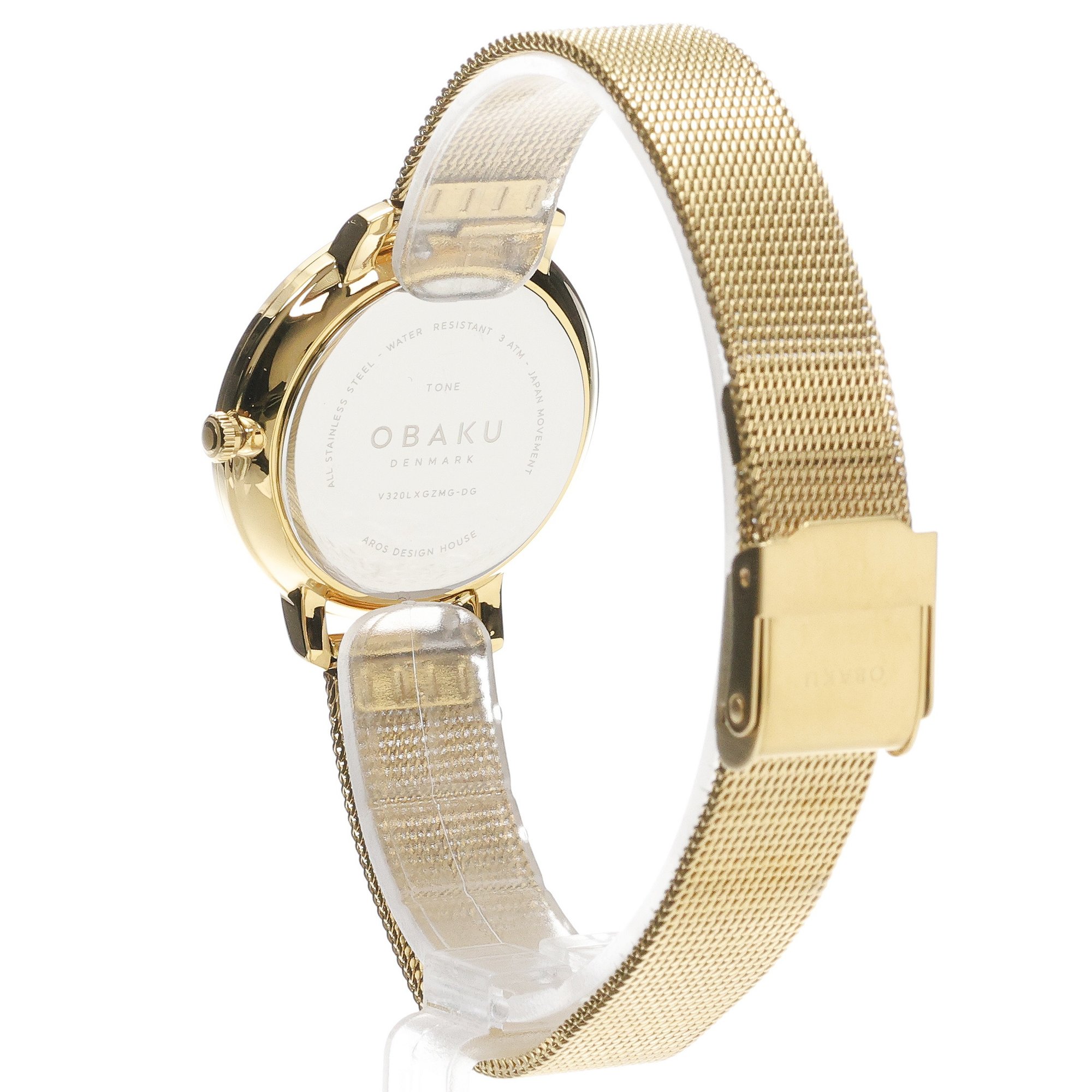 zegarek Obaku Denmark V320LXGZMG-DG kwarcowy damski Damskie Tone - Diamond Gold