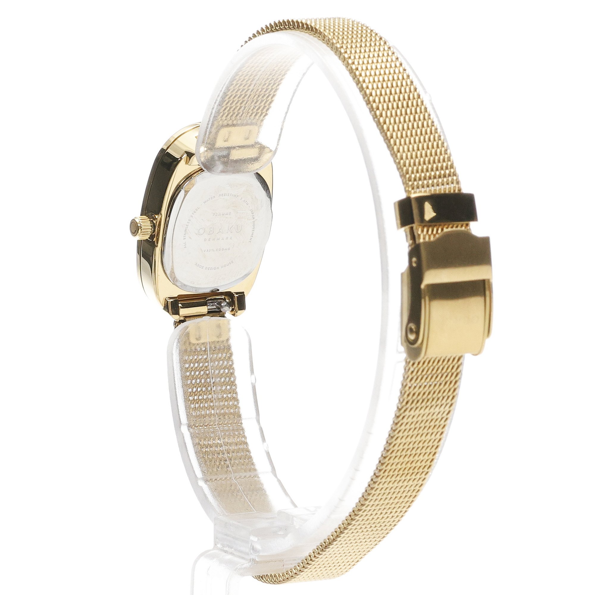 zegarek Obaku Denmark V321LXGGMG kwarcowy damski Damskie Flamme - Diamond Pearl Gold