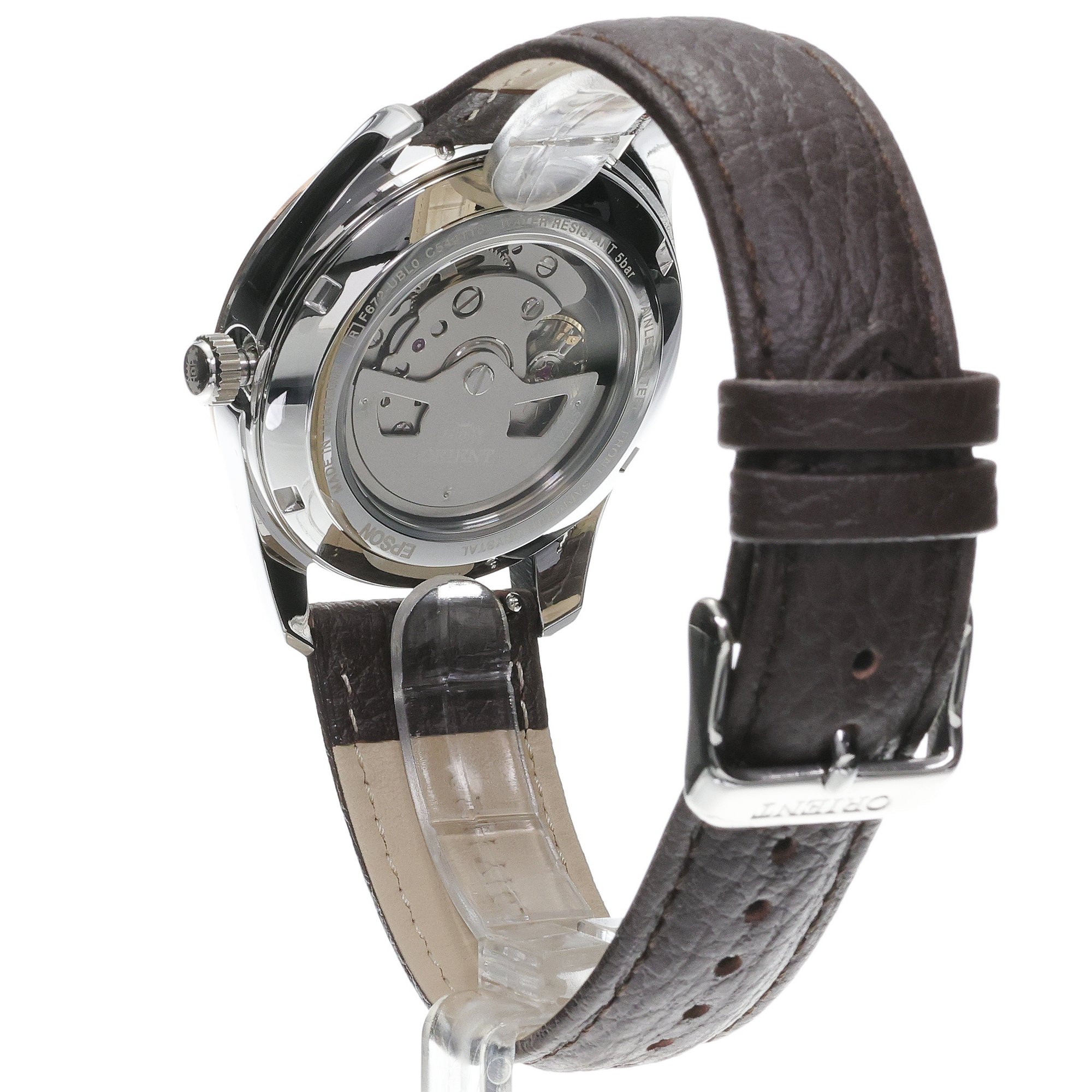zegarek Orient RA-AC0R03Y30B automatyczny męski Męskie Stretto Date - miniatura 4