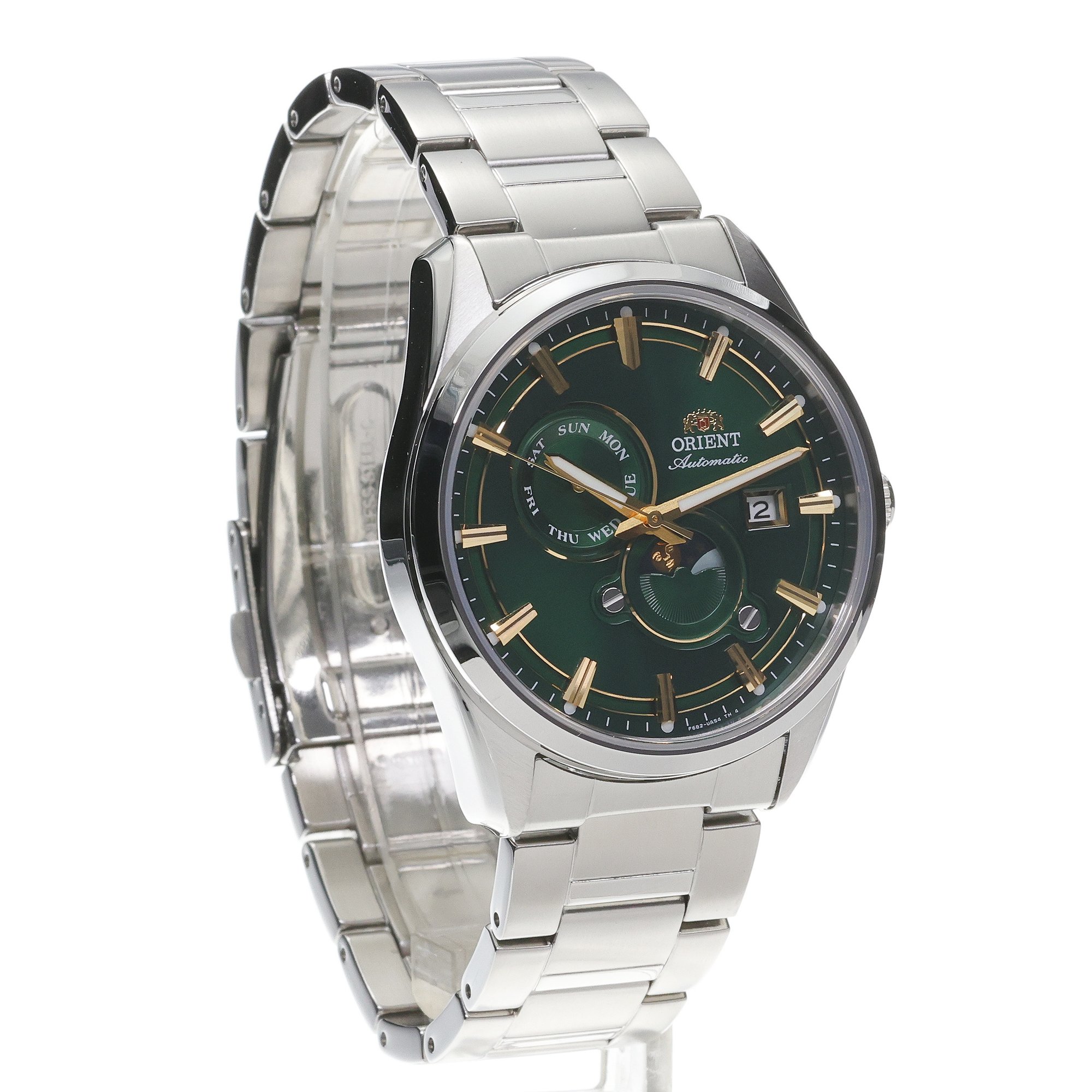zegarek Orient RA-AK0314E30B automatyczny męski Męskie Stretto Sun Moon - miniatura 3