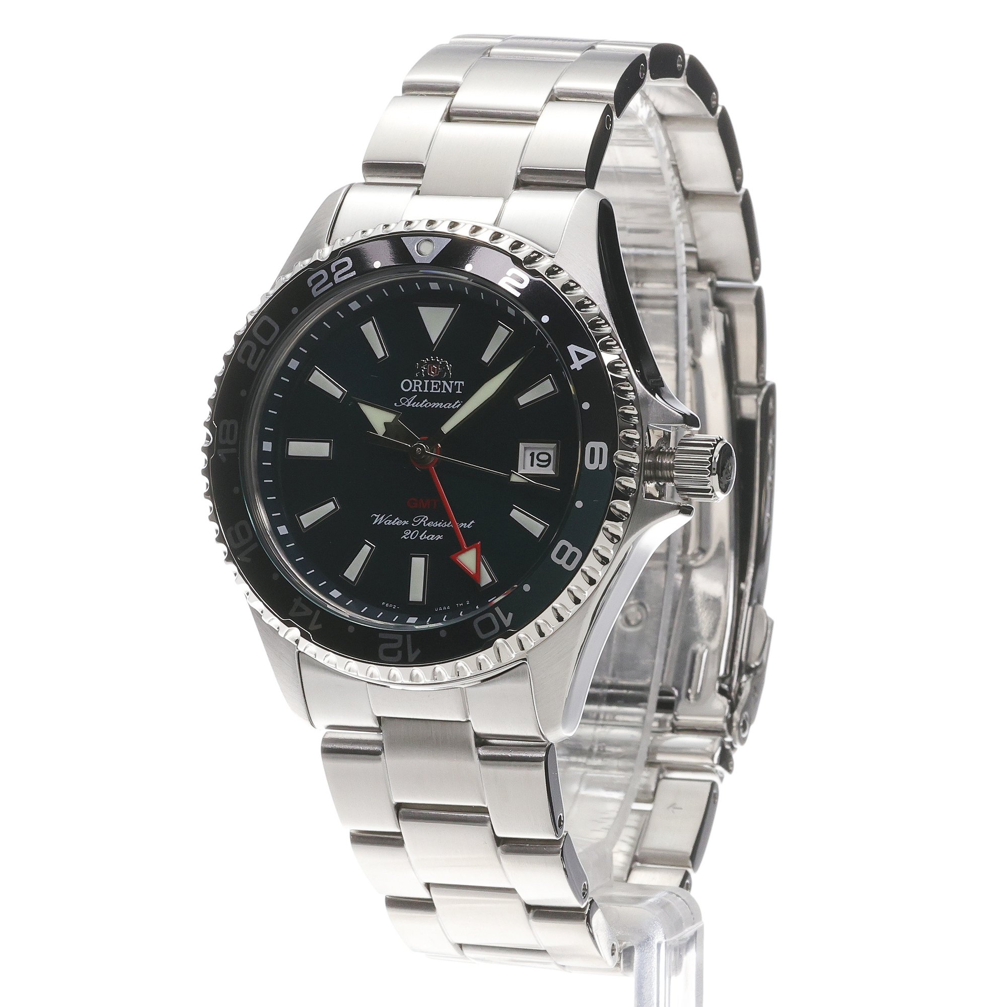 zegarek Orient RA-BC0002E30B Mako GMT Męskie szafirowe - miniatura 2