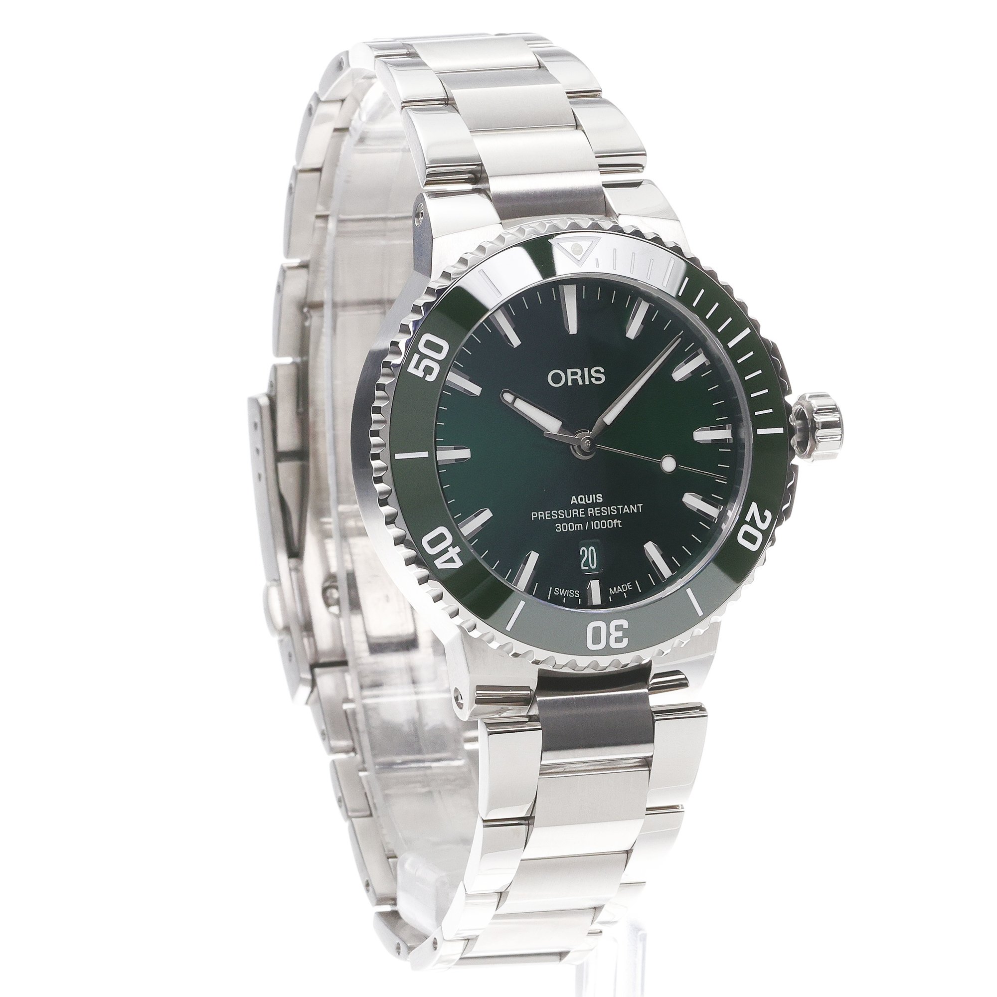 zegarek Oris 01 733 7787 4157-07 8 22 04PEB automatyczny męski Aquis AQUIS DATE - miniatura 3