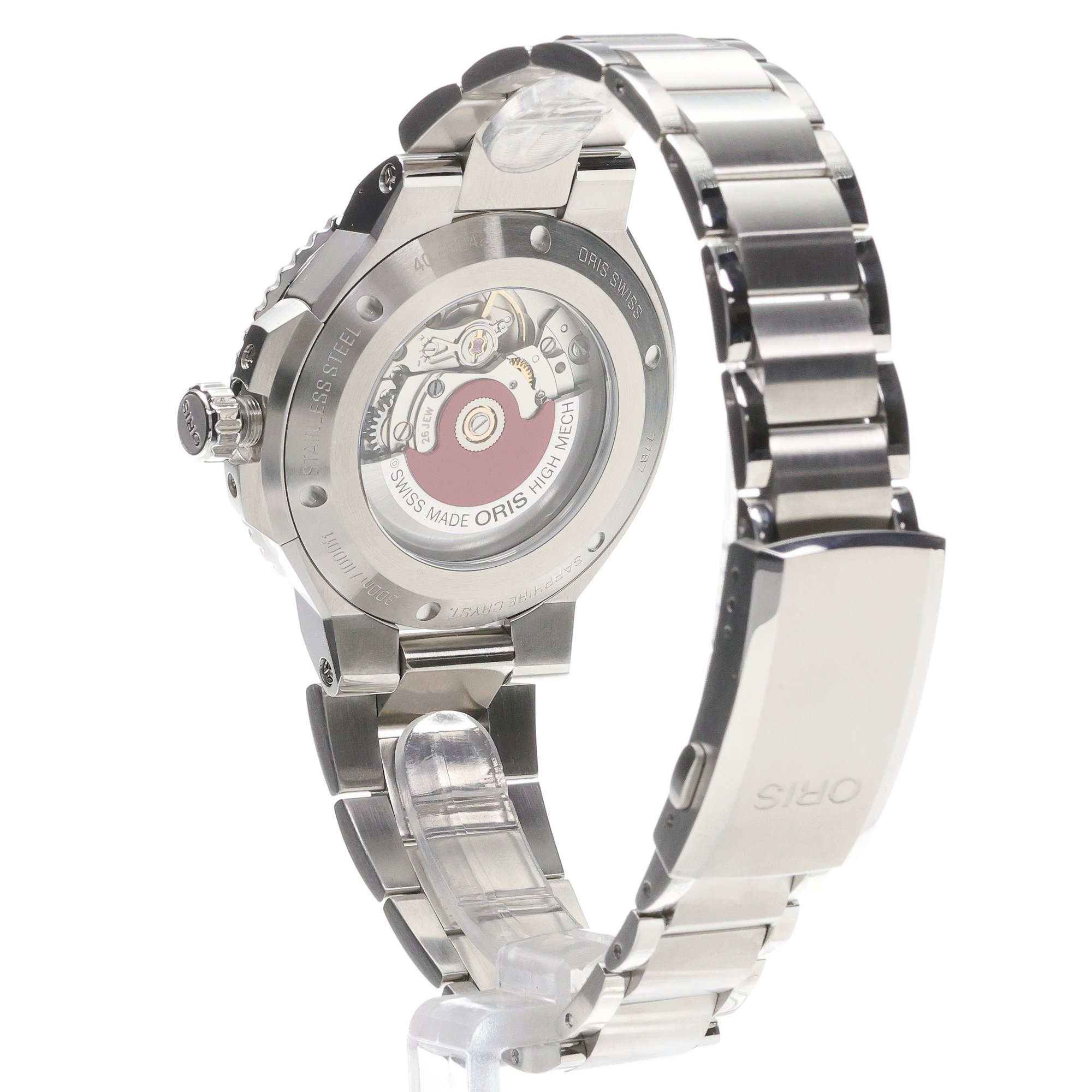 zegarek Oris 01 733 7787 4157-07 8 22 04PEB srebrny Aquis - miniatura 4