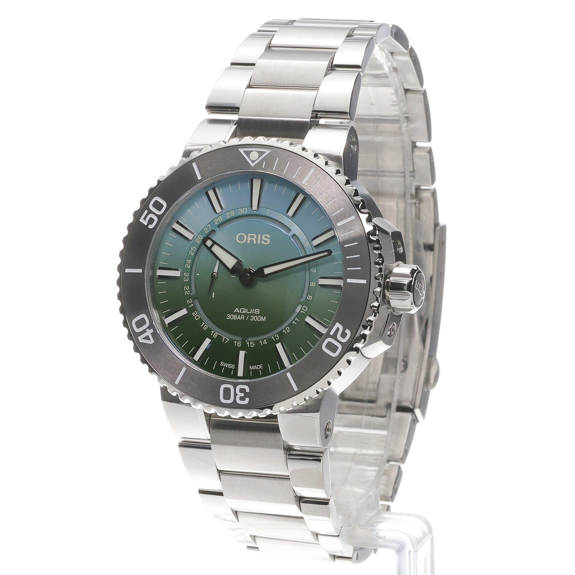 zegarek Oris 01 743 7734 4197-Set DAT WATT LIMITED EDITION II Aquis szafirowe - miniatura 2