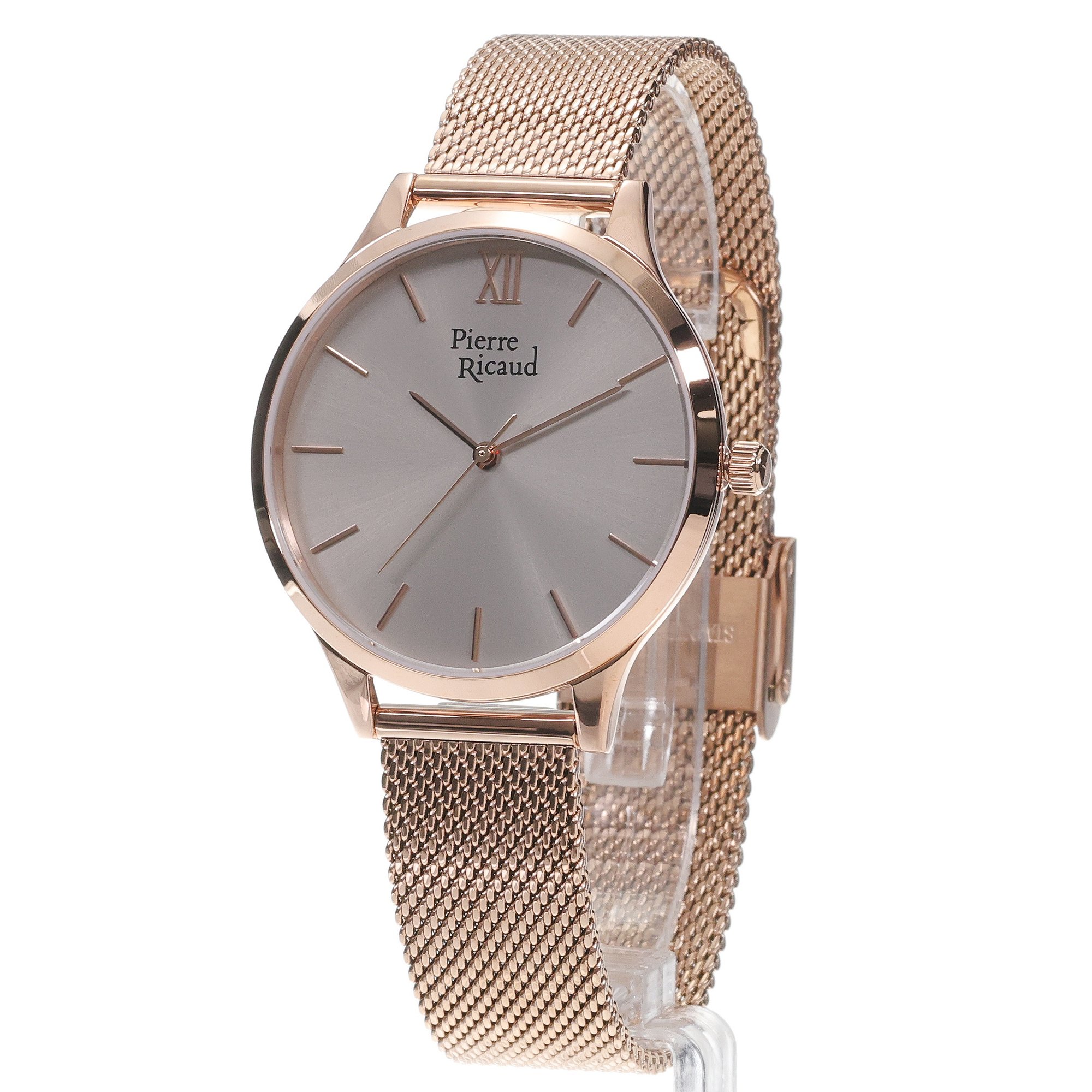 zegarek Pierre Ricaud P2203397R7Q-SET różowe złoto Damskie
