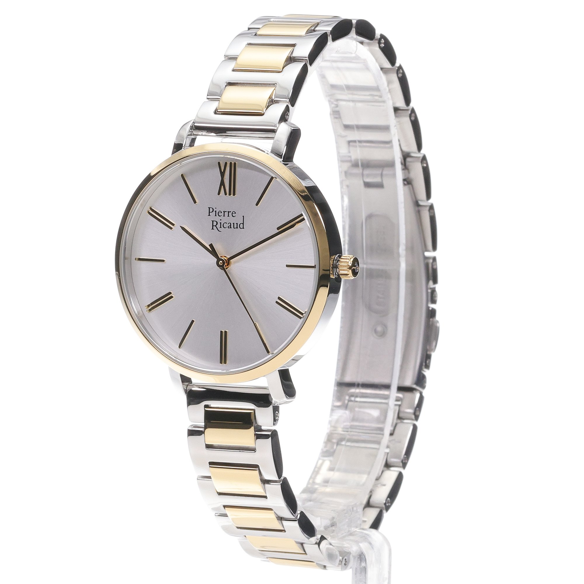 zegarek Pierre Ricaud P221152163Q Bicolor Stainless Steel 35mm Damskie mineralne - miniatura 2